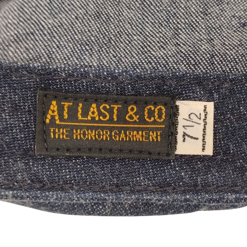 ATLAST&CO アットラスト ロゴ ワッペン デニム ワーク キャップ