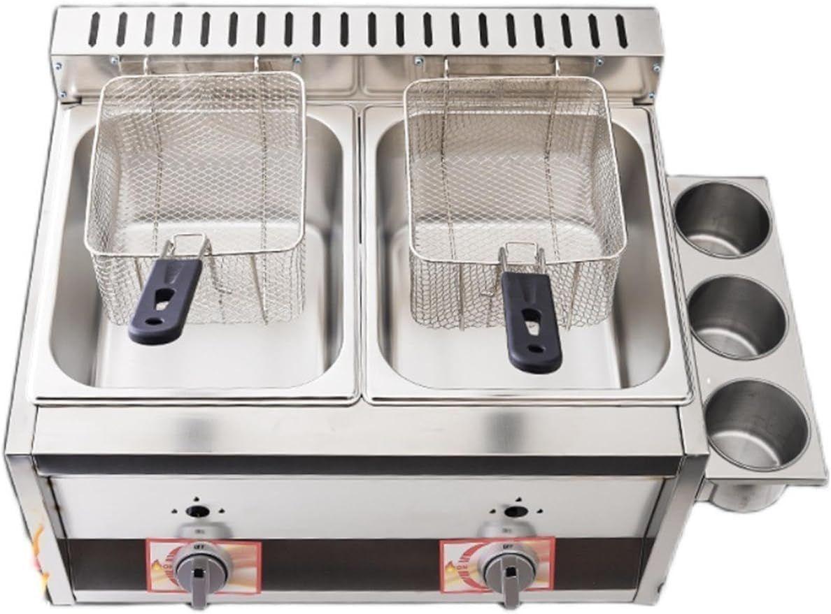 新品】FL-DS6W 電気フライヤー 6L 2バスケット 電気フライヤー