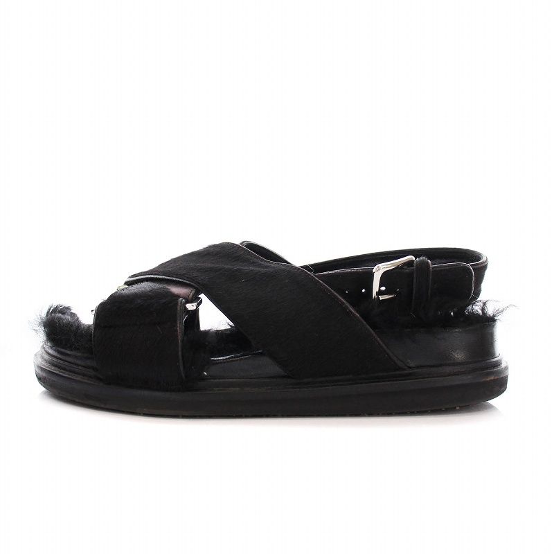 マルニ　ムートンファーサンダル MARNI マルニ サンダル FBMS004601 LM072 レディース フェイク