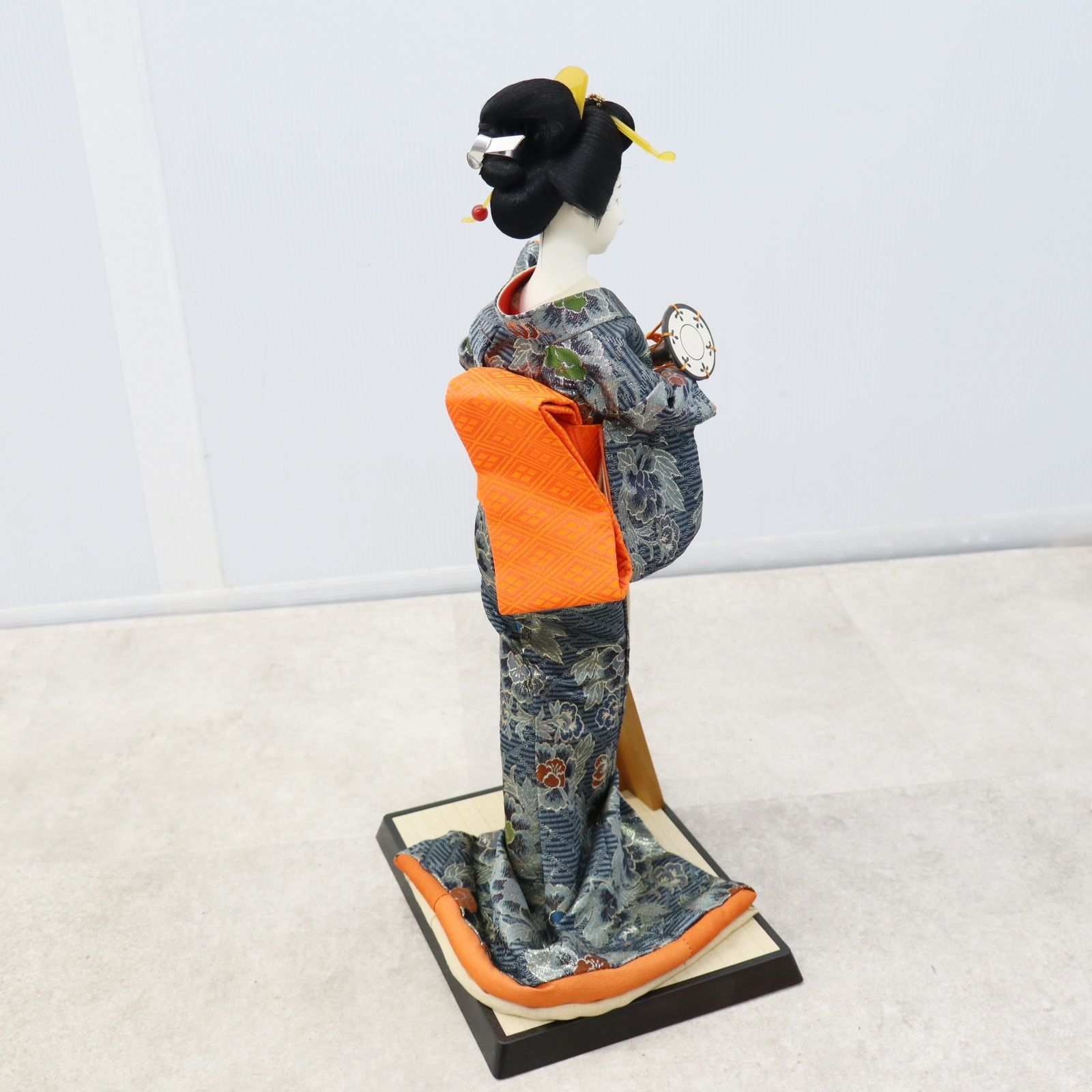 △ 高さ約45cm｜日本人形 芸者 舞妓 着物 御人形司 ｜ 太鼓｜博多