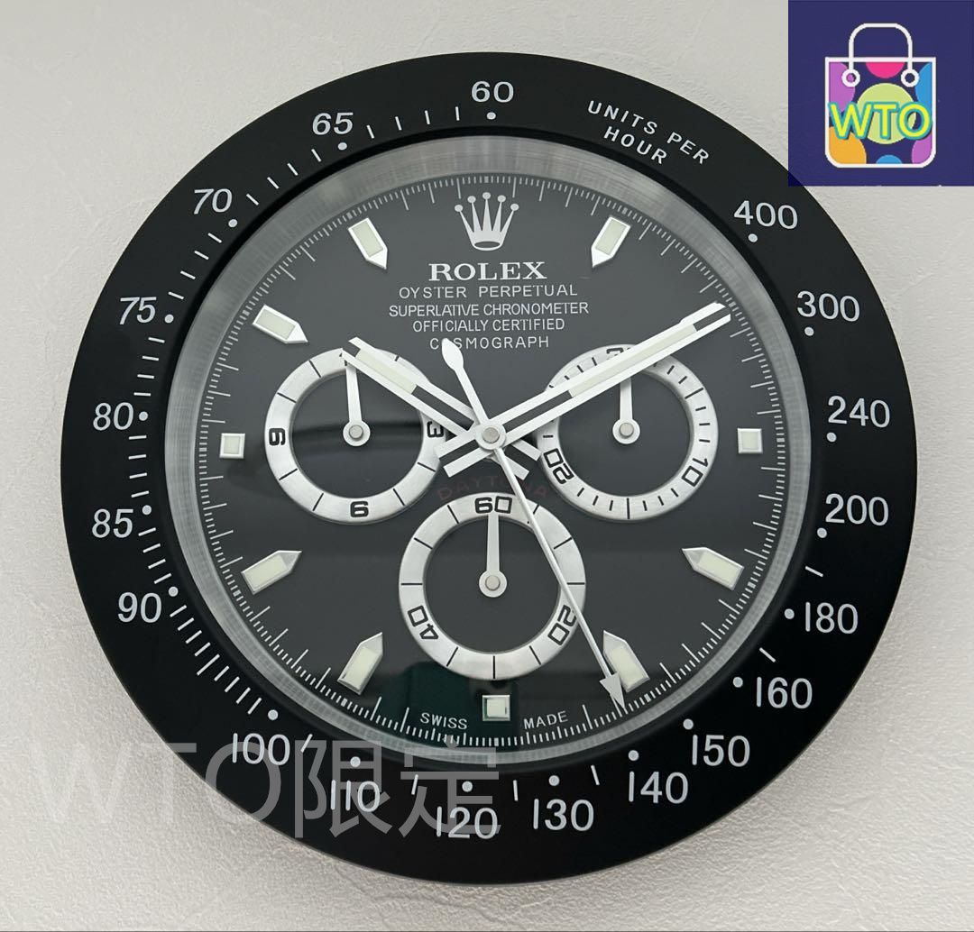 ROLEX COSMOGRAPH クロノグラフ 掛け時計非売品 海外販促品 ROLEXロレックス 掛け時計 コスモグラフ デイトナ