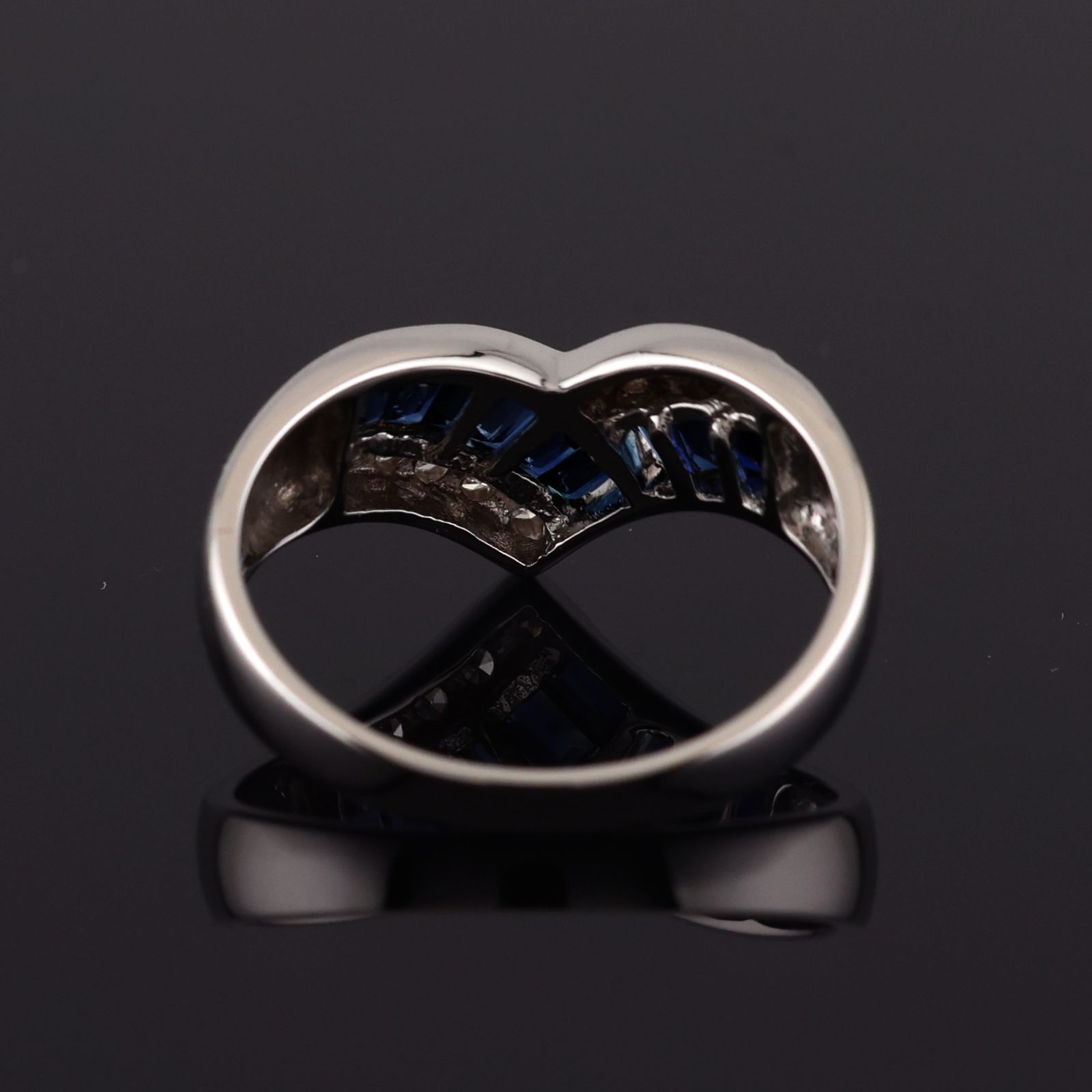 参考定価181,500円！》 K14WG ホワイトゴールド サファイア 1.00ct 