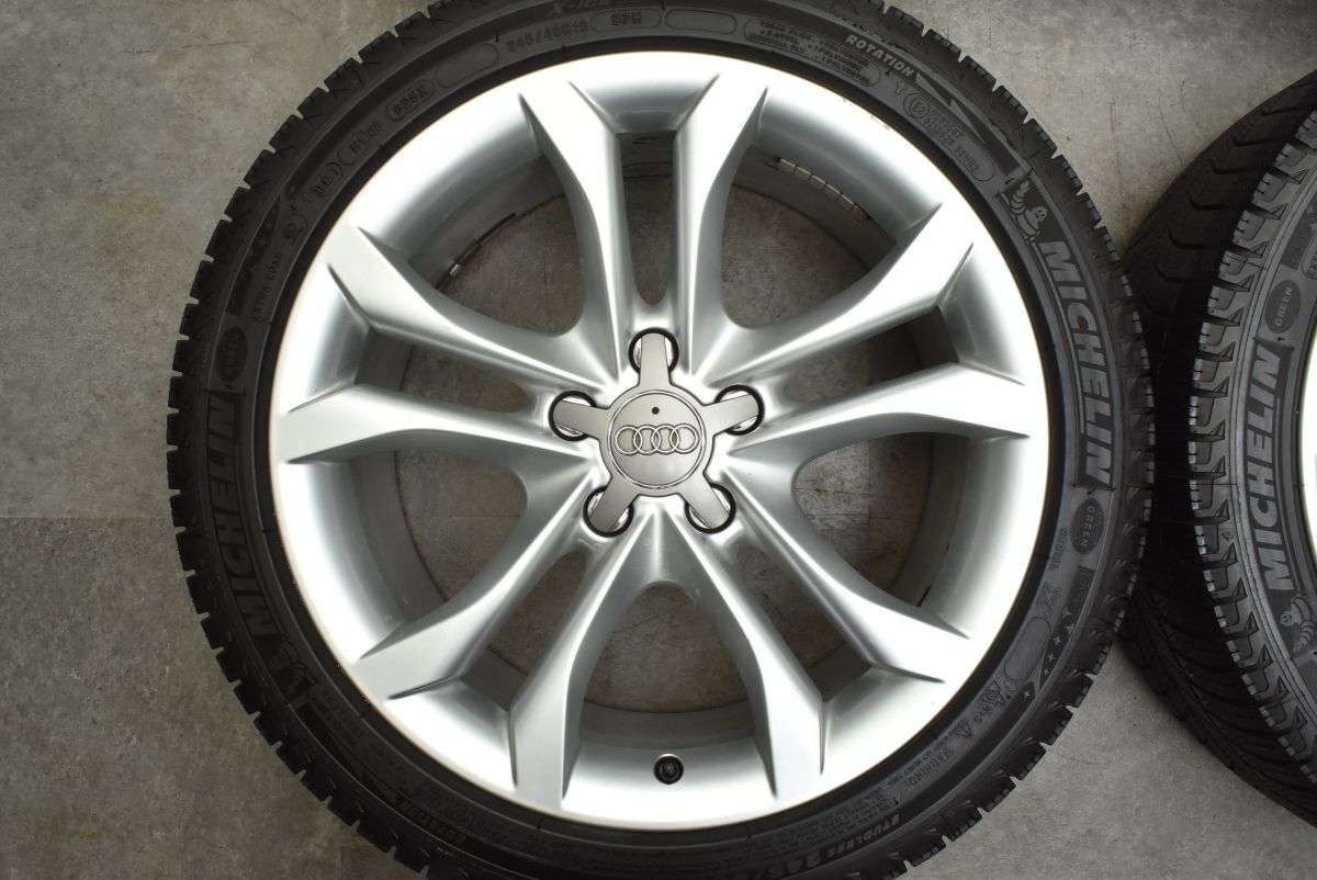 正規品】アウディ S4 純正 18in 8J +47 PCD112 ミシュラン X-ICE 245 