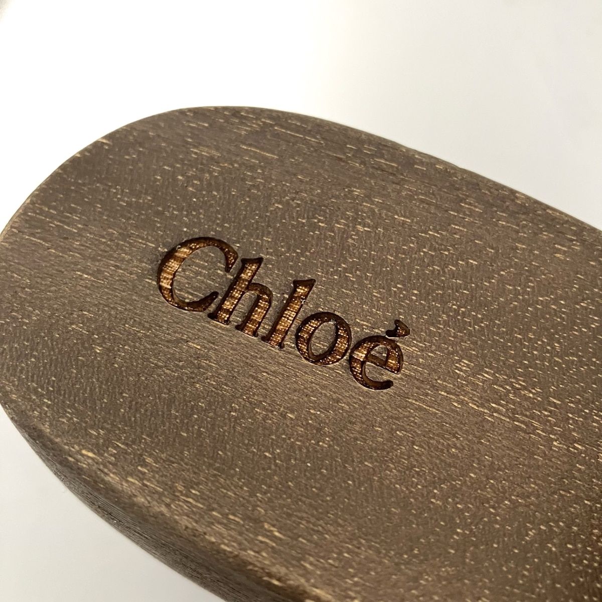 Chloe(クロエ) ミュール 35 レディース - 黒×ダークブラウン スタッズ