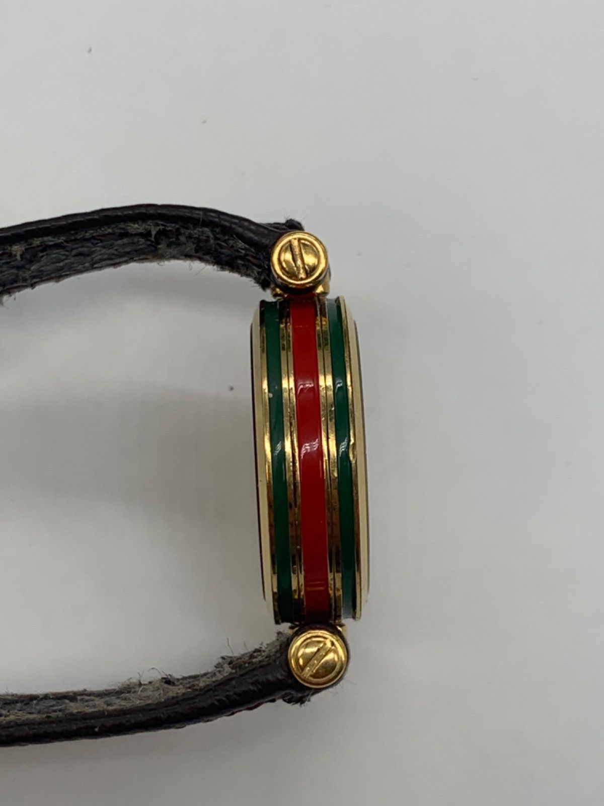 ジャンク】グッチ GUCCI シェリーライン 革ベルト ゴールド