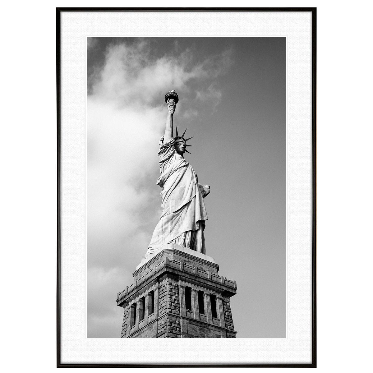 アメリカ写真 自由の女神 インテリアアートポスター写真額装 AS0704