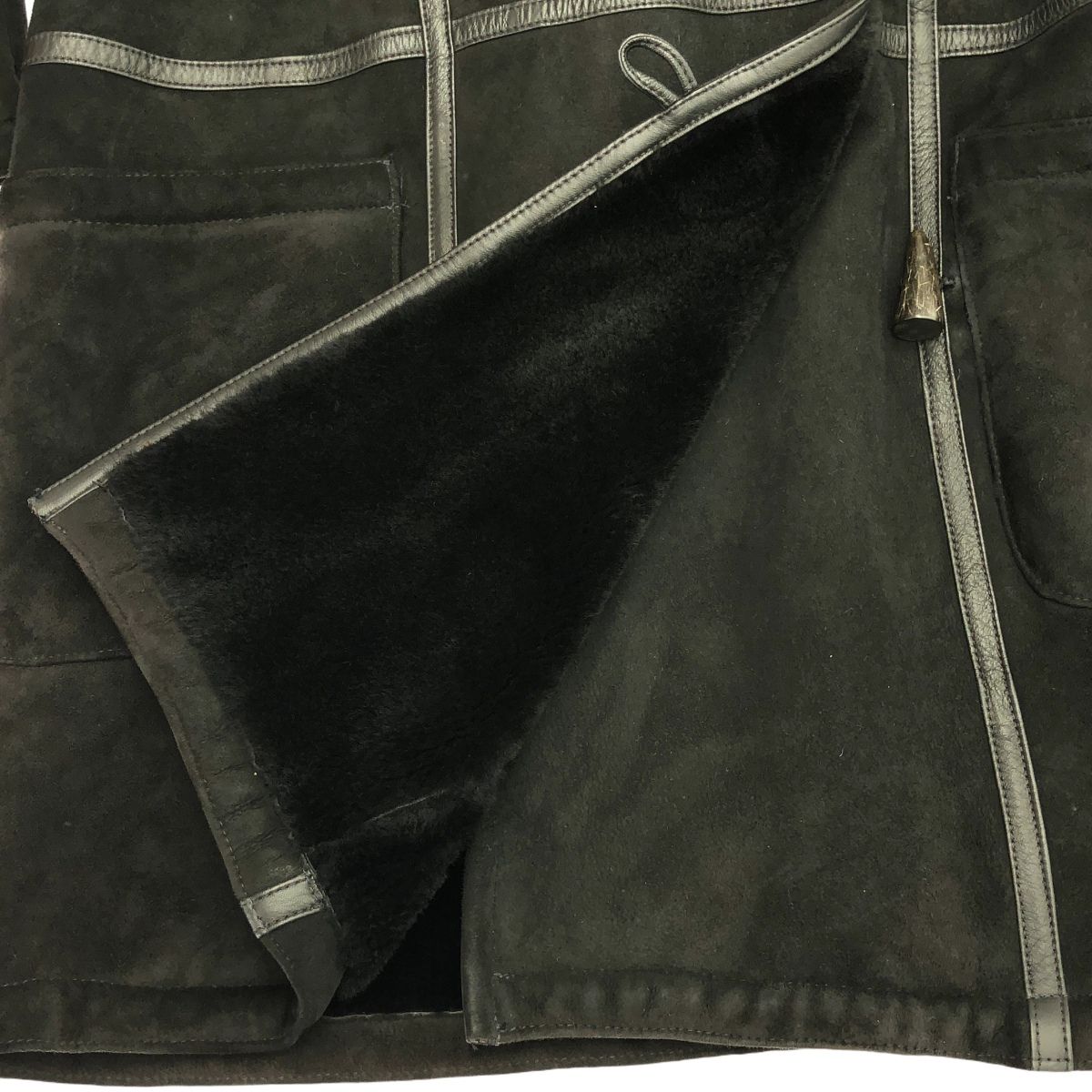 Burberry's バーバリーズ 70-80s ムートンダッフルコート  ブラック 14 BURBERRY - Burberry's バーバリーズ 70-80s ムートンダッフルコート