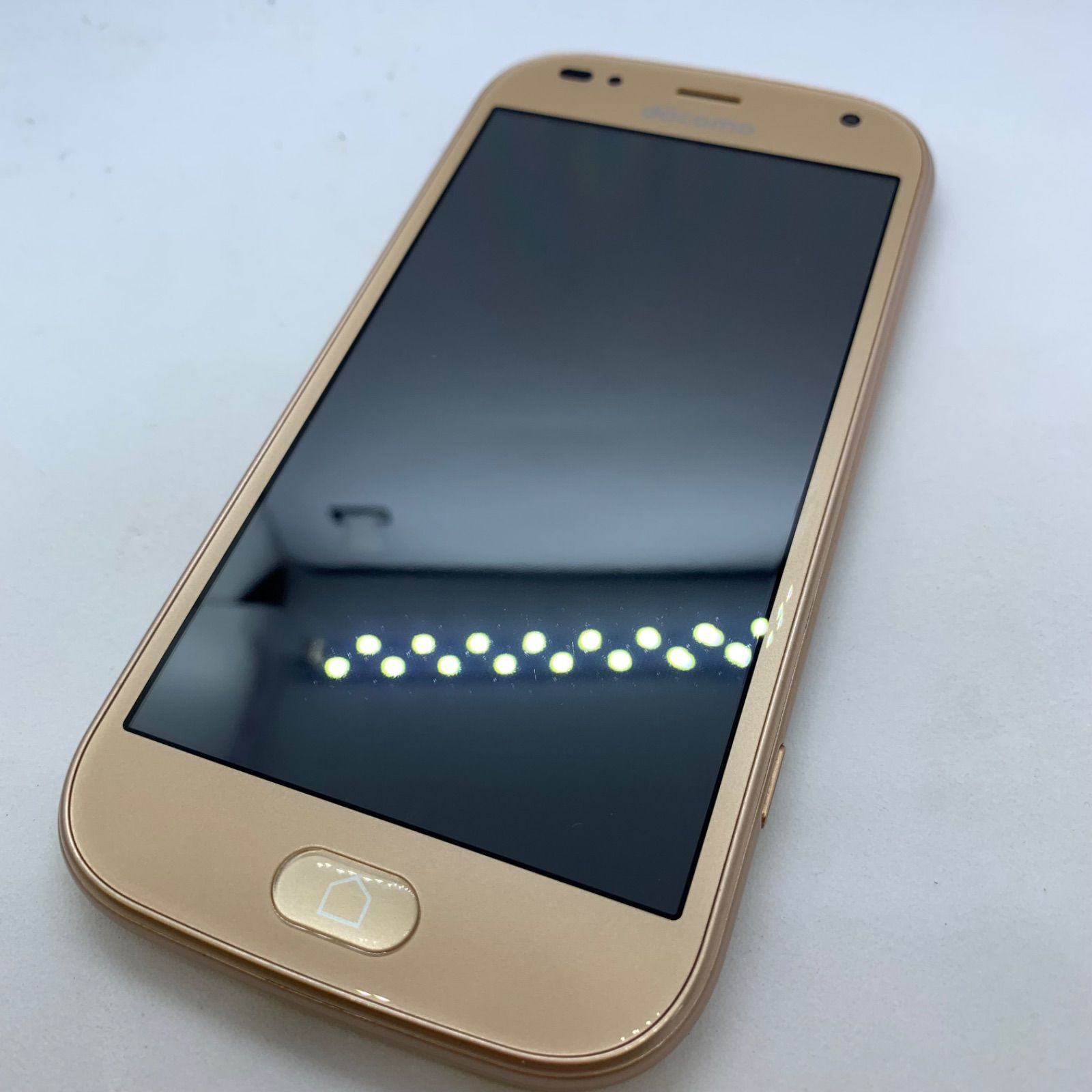 ☆【良品】docomo らくらくスマートフォンme F-01L ゴールド 美