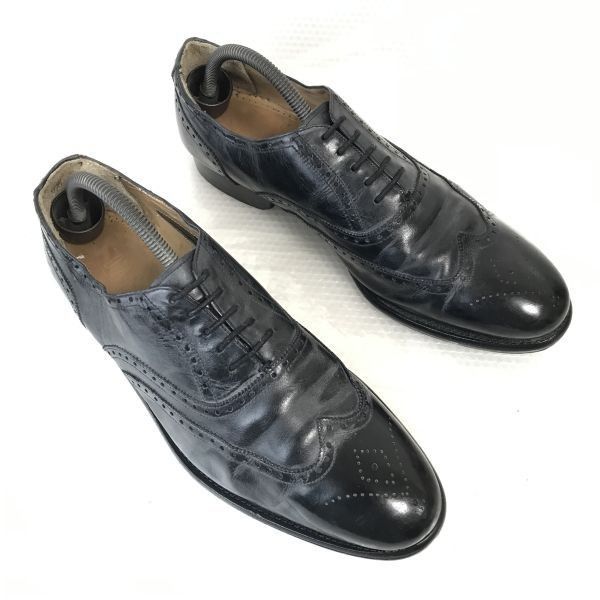 ダックス/DAKS★本革/グッドイヤー製法/フルブローグ/ウイングチップ【27.5/黒/BLACK】内羽根式/ビジネス/dress shoes◆pD-120 ダックス/DAKS☆本革/グッドイヤー製法/フルブローグ/ウイングチップ