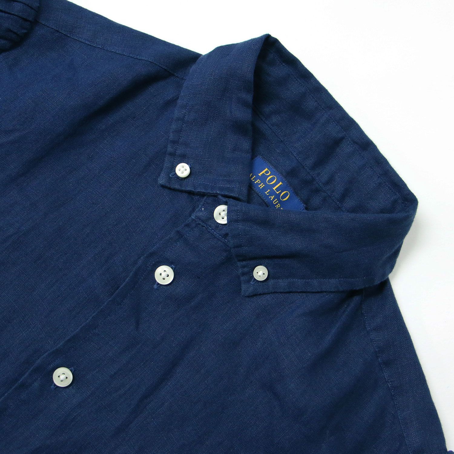 【初回限定】 POLO Ralph ネイビー リネン シャツ ラルフローレン ポロ Lauren トップス