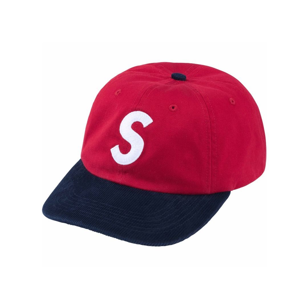 SUPREME (シュプリーム) 24SS 2-Tone S Logo 6-Panel Cap RED