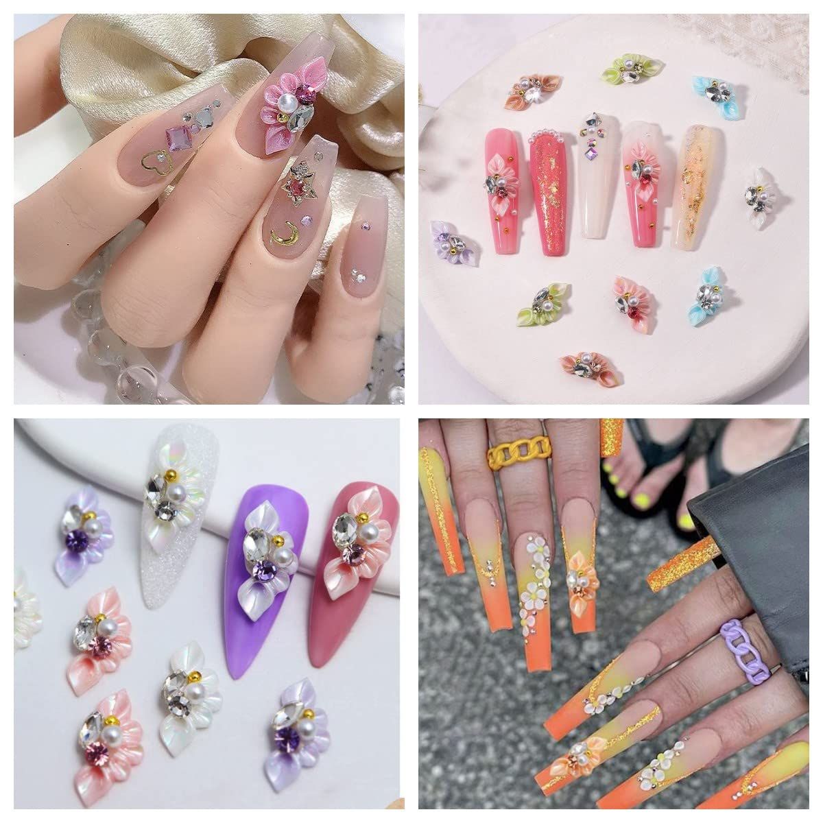 立体 お花パーツ 大きい ネイル 3D パーツ ジュエリーパーツ 20