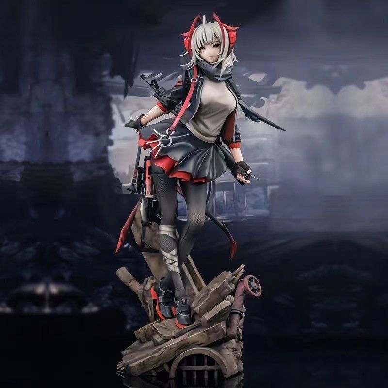 アークナイツ W 1|7スケール PVC製 塗装済み完成品フィギュア 武装美少女 ゲーム公式 き 卓上ディスプレイ