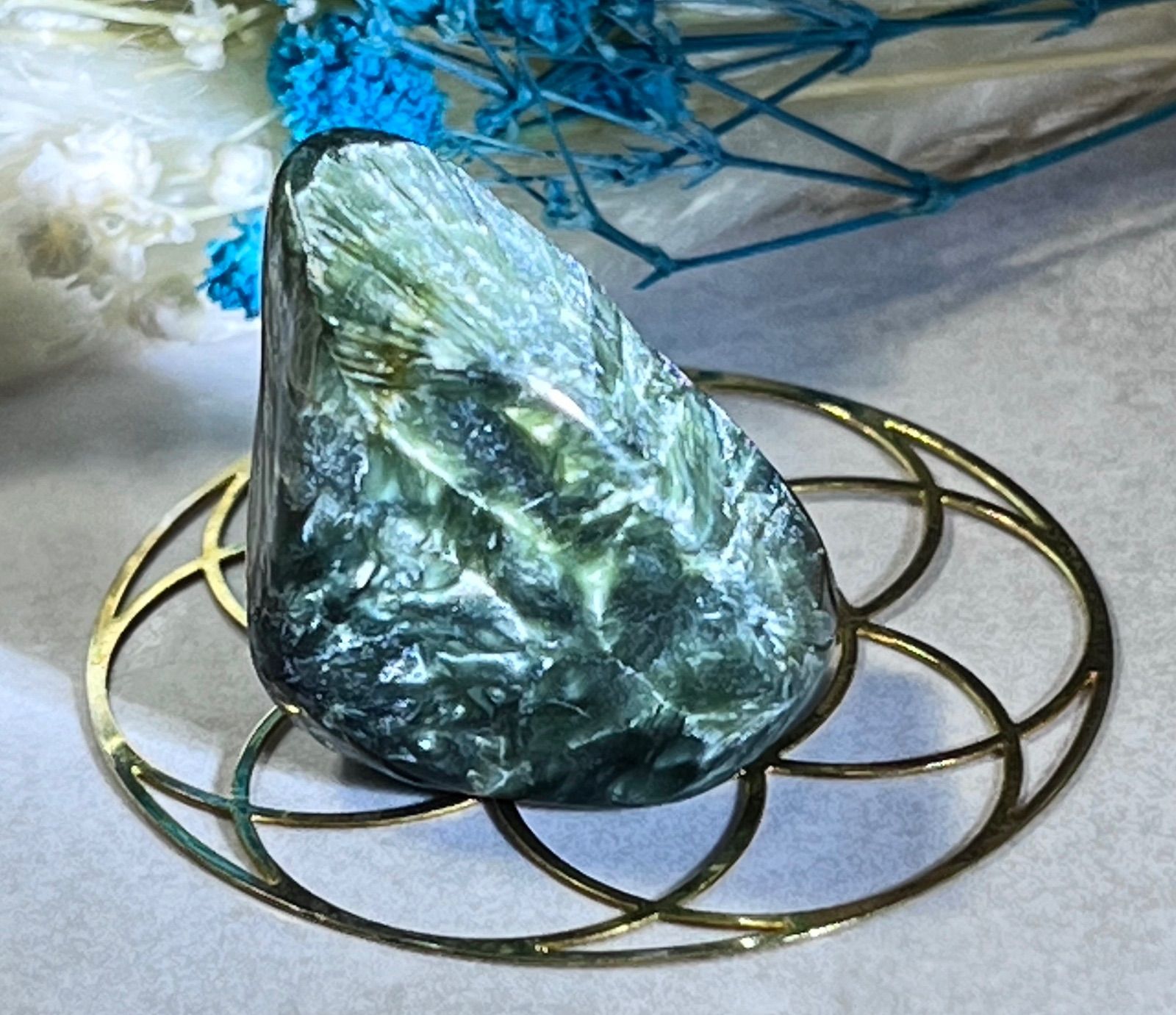 熾天使石.*・゜ セラフィナイト　タンブル　原石 熾天使石✞.*・゜ セラフィナイト タンブル 原石