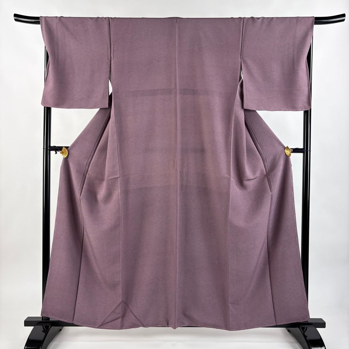 江戸小紋 身丈160cm 裄丈67cm M 袷 梅 寄せ柄 紫 正絹 秀品