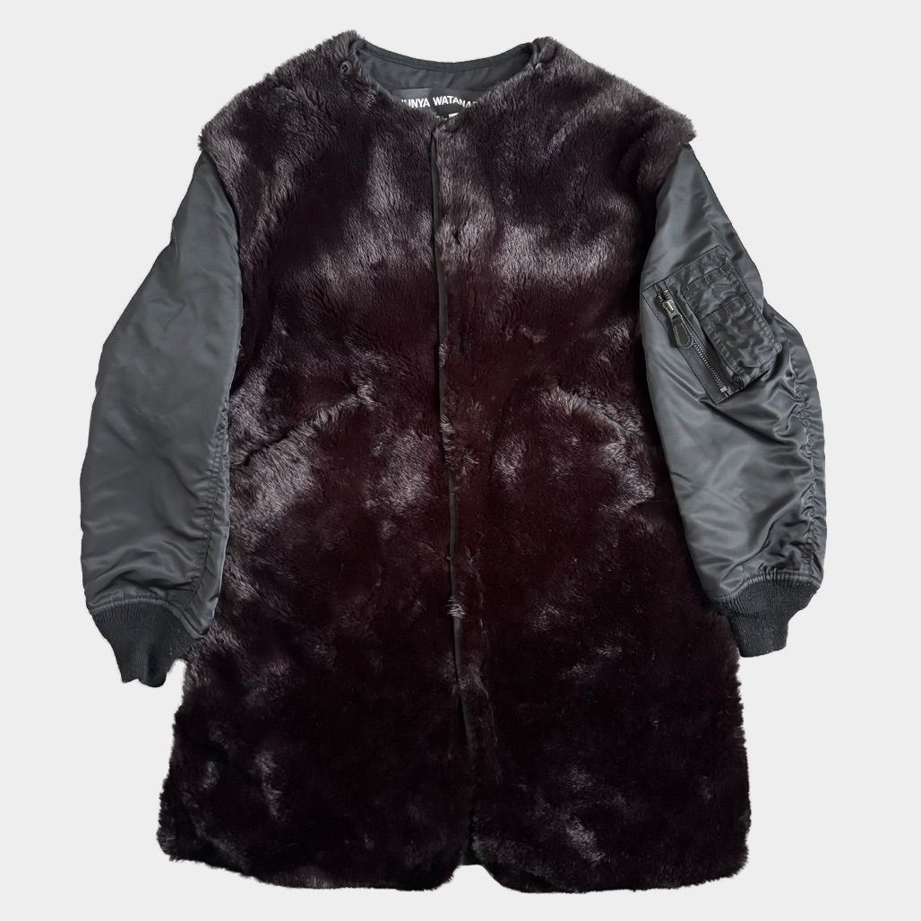 junya watanabe ジュンヤワタナベ2025-2025aw MA1ドッキングファーコート