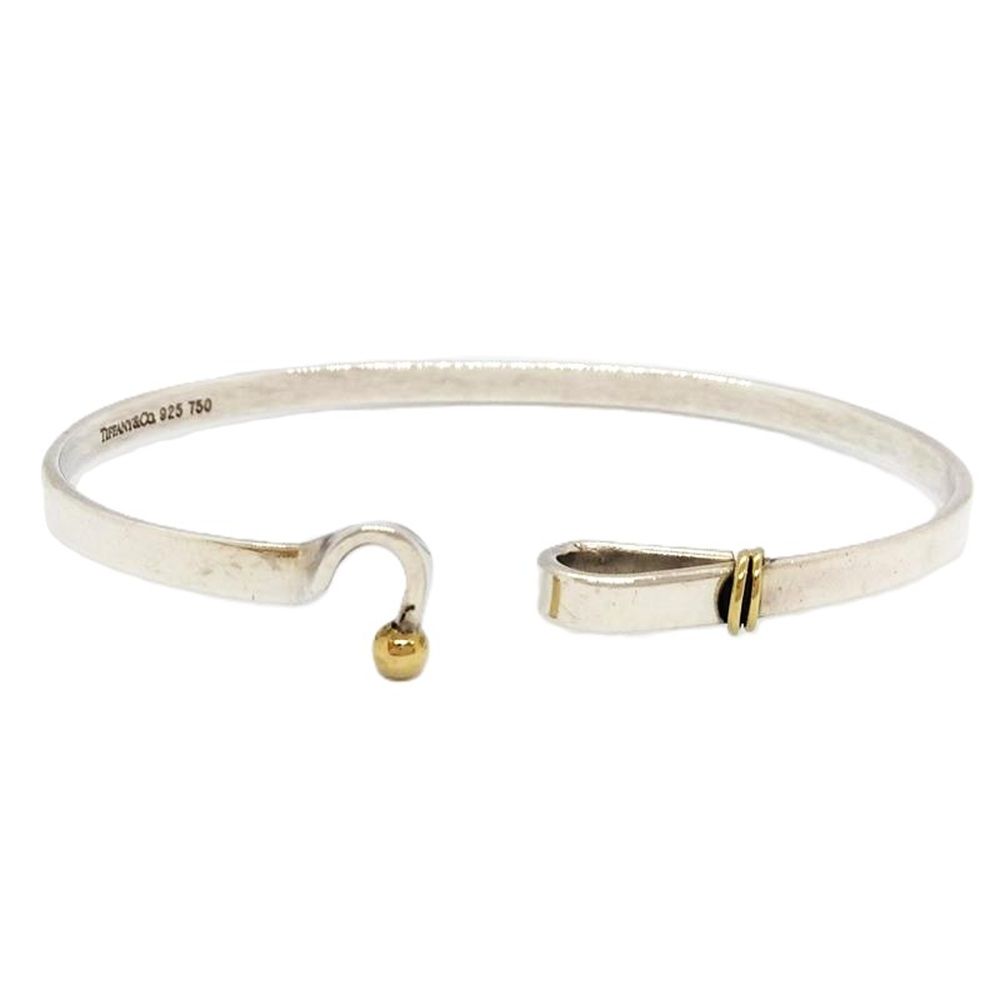 ティファニー Tiffany&Co. フック＆アイ バングル カフ K18 12.5g