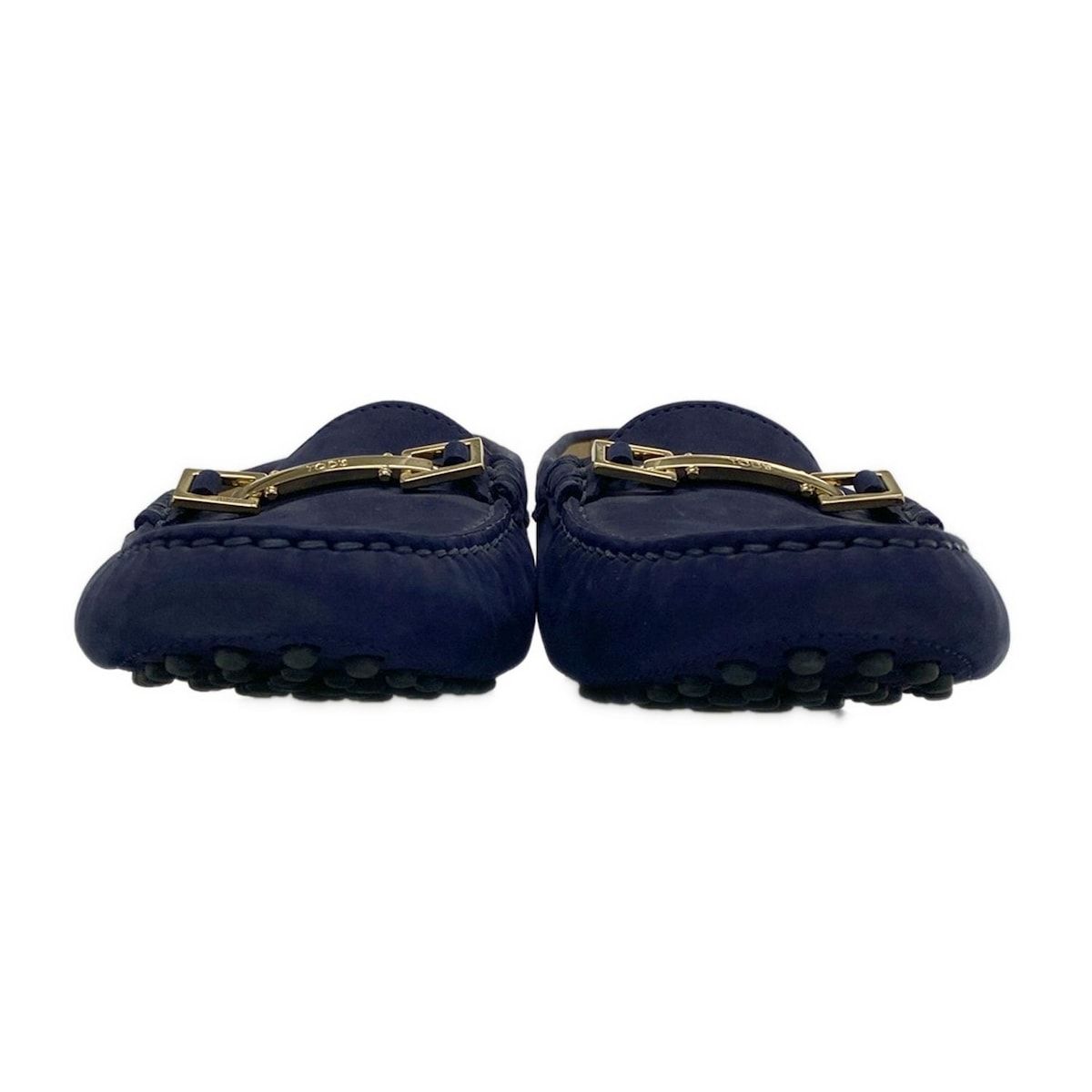 TOD'S(トッズ) ドライビングシューズ 37 レディース - ネイビー