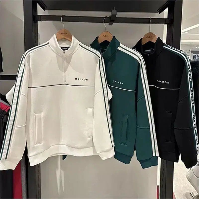 25マルボンゴルフmalbonメンズ 長袖 アウター ブルゾン ハーフ