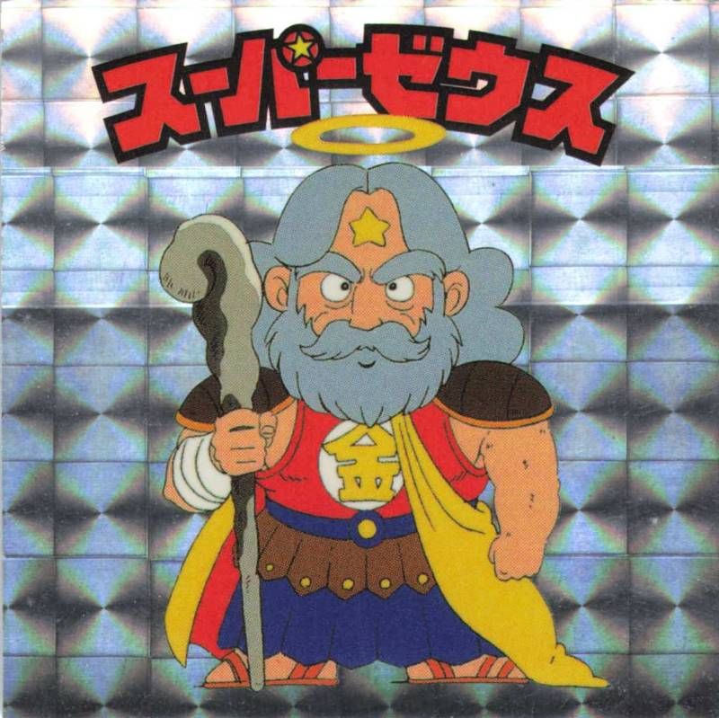 旧ビックリマン シール スーパーゼウス プリズム 悪魔VS天使 当時物