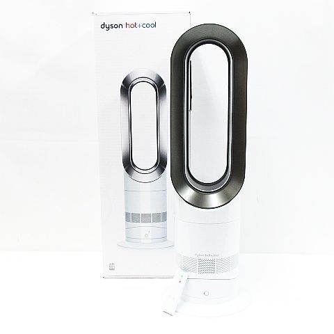 簡易動作 済み Dyson ダイソン Hot Coo1 セラミックファンヒーター 扇風機 AM09 ホワイト 2025年製 リモコン き S0003-0428