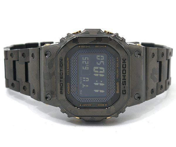 ★未使用！CASIO カシオ G-SHOCK ジーショック ORIGIN GMW-B5000TCM-1JR カモフラージュ チタン Bluetooth対応 電波ソーラーメンズ★