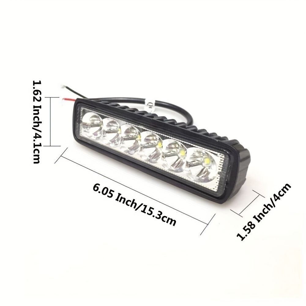 2個セット LEDヘッドライト 15cm 車用 バイク 18W フォグランプ