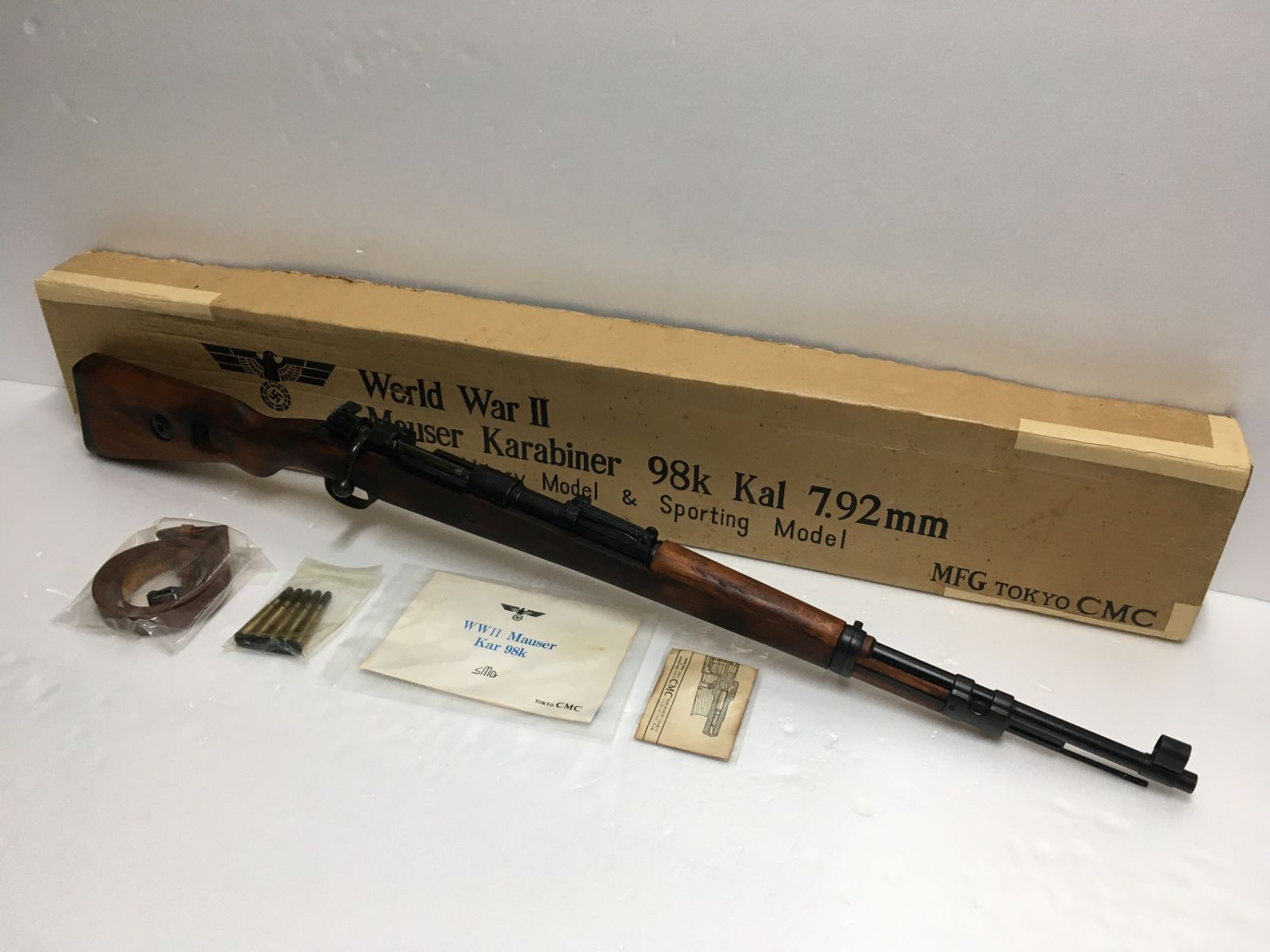 TOKYO CMC Mauser Karabiner 98K モーゼル 金属製モデルガン SMG刻印 未発火 長期保管 ジャンク品 囗G