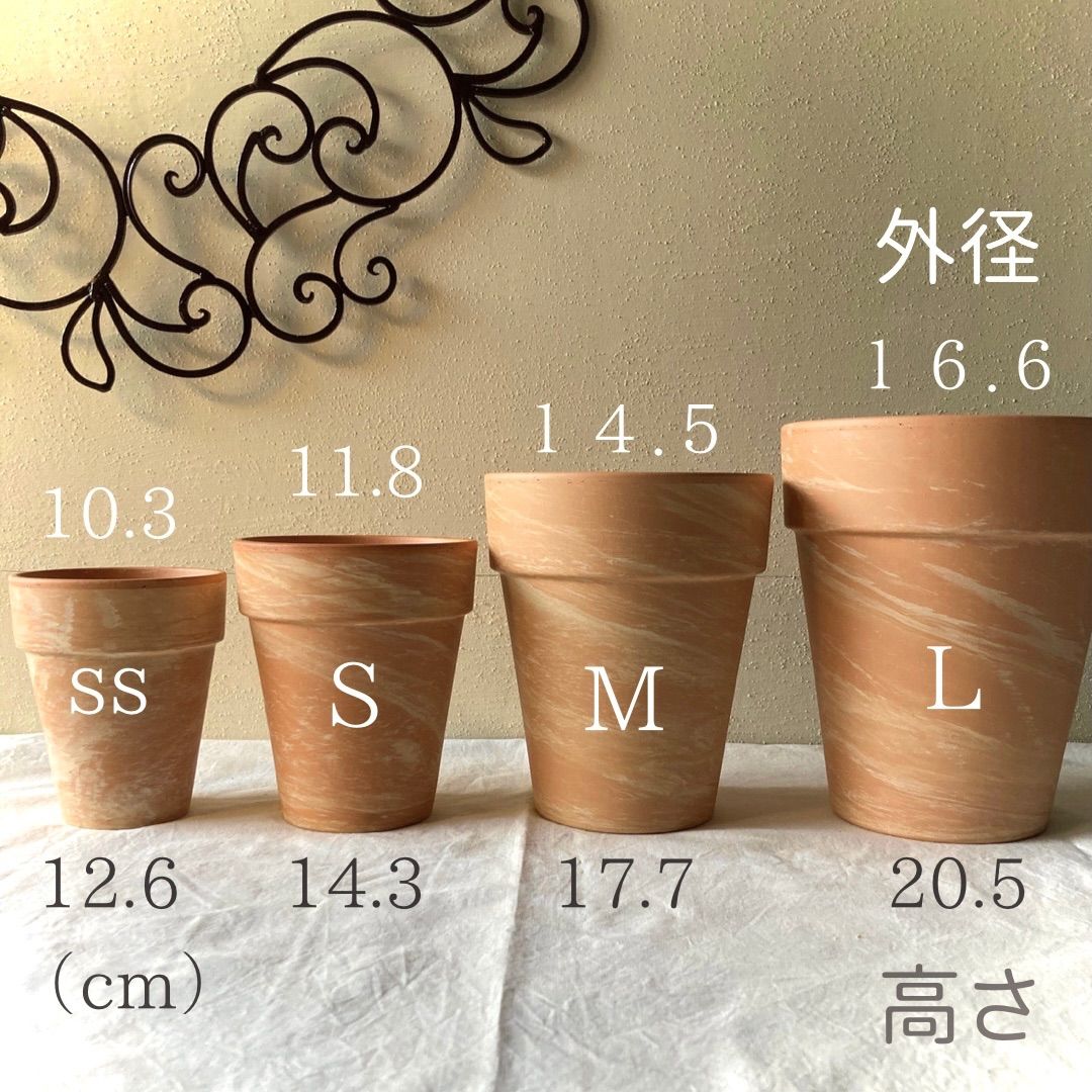 ドイツ製テラコッタ 鉢 多肉植物 植木鉢 プランター 素焼鉢