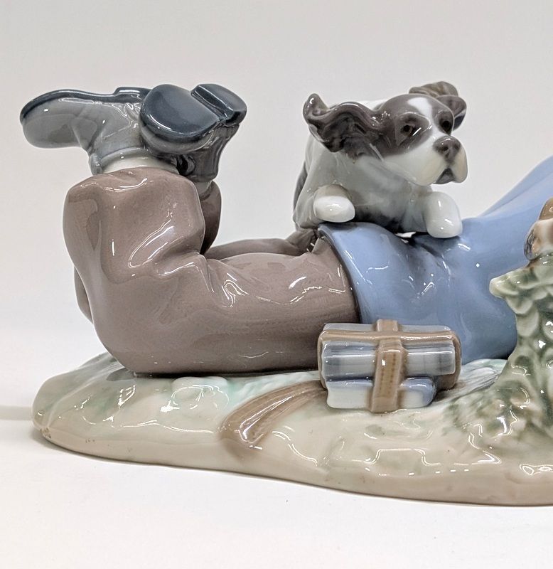 ✨人気✨リヤドロ LLADRO 9603 「待ってたよ」 犬 少女【修復あり