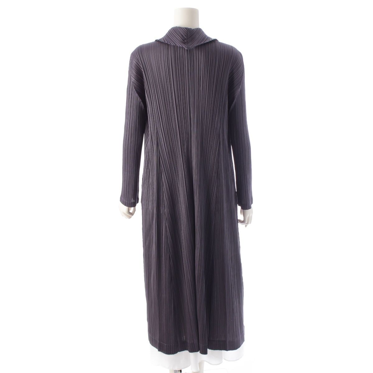 PLEATS PLEASE! グレー ロングカーディガン イッセイミヤケ PLEATS PLEASE ISSEY MIYAKE - 美品 プリーツプリーズ イッセイ