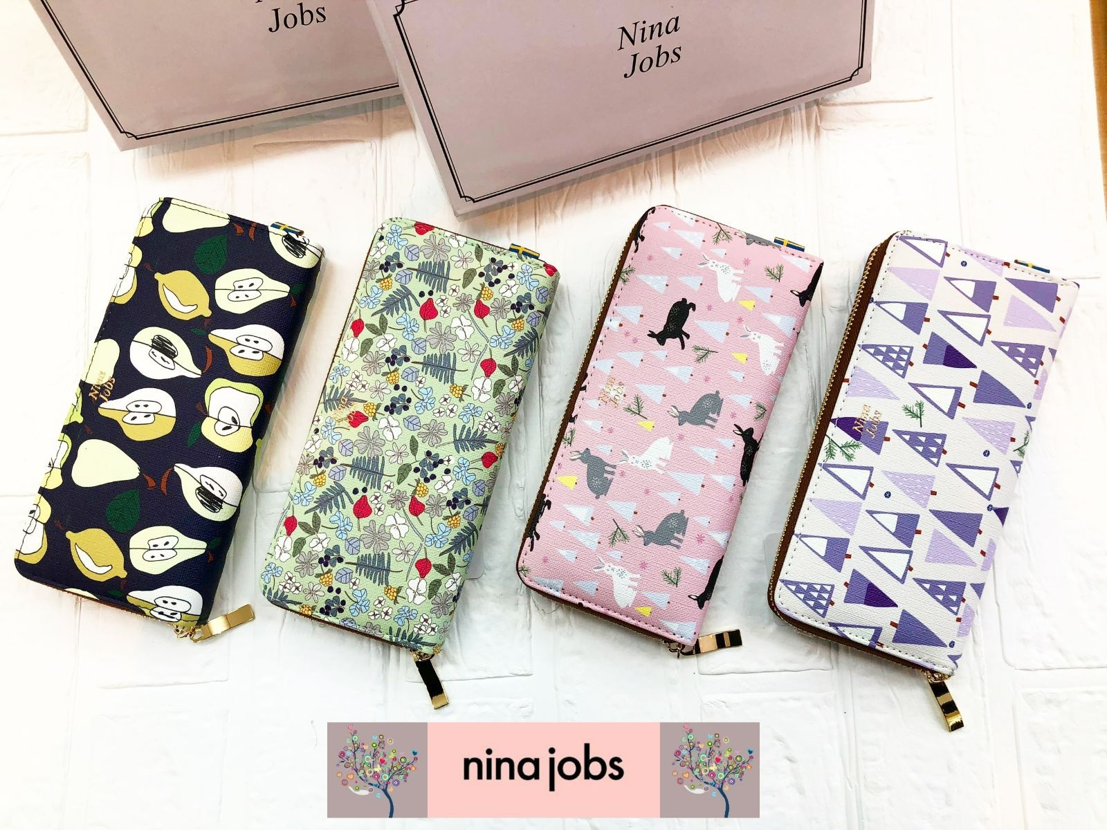 Nina Jobs ニーナヨブス コンパクト財布 - 折り財布