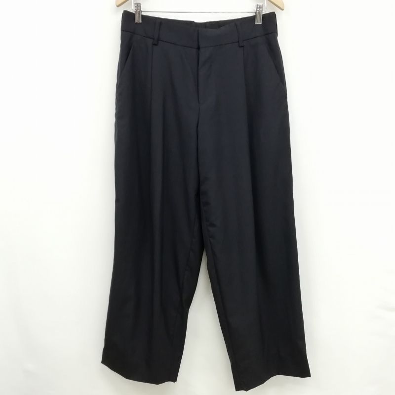kolor 22SS 22SCM-P15112 ウール トロピカル ワイド パンツ スラックス 1 ダークネイビー 紺