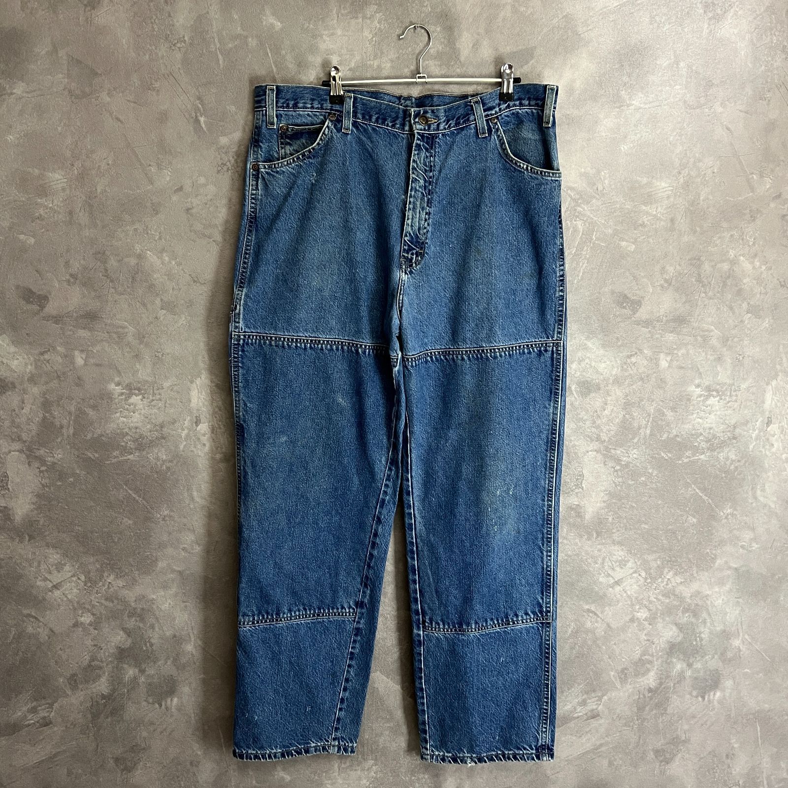 Dickies ダブルニー デニムパンツ 38×32 - メルカリ
