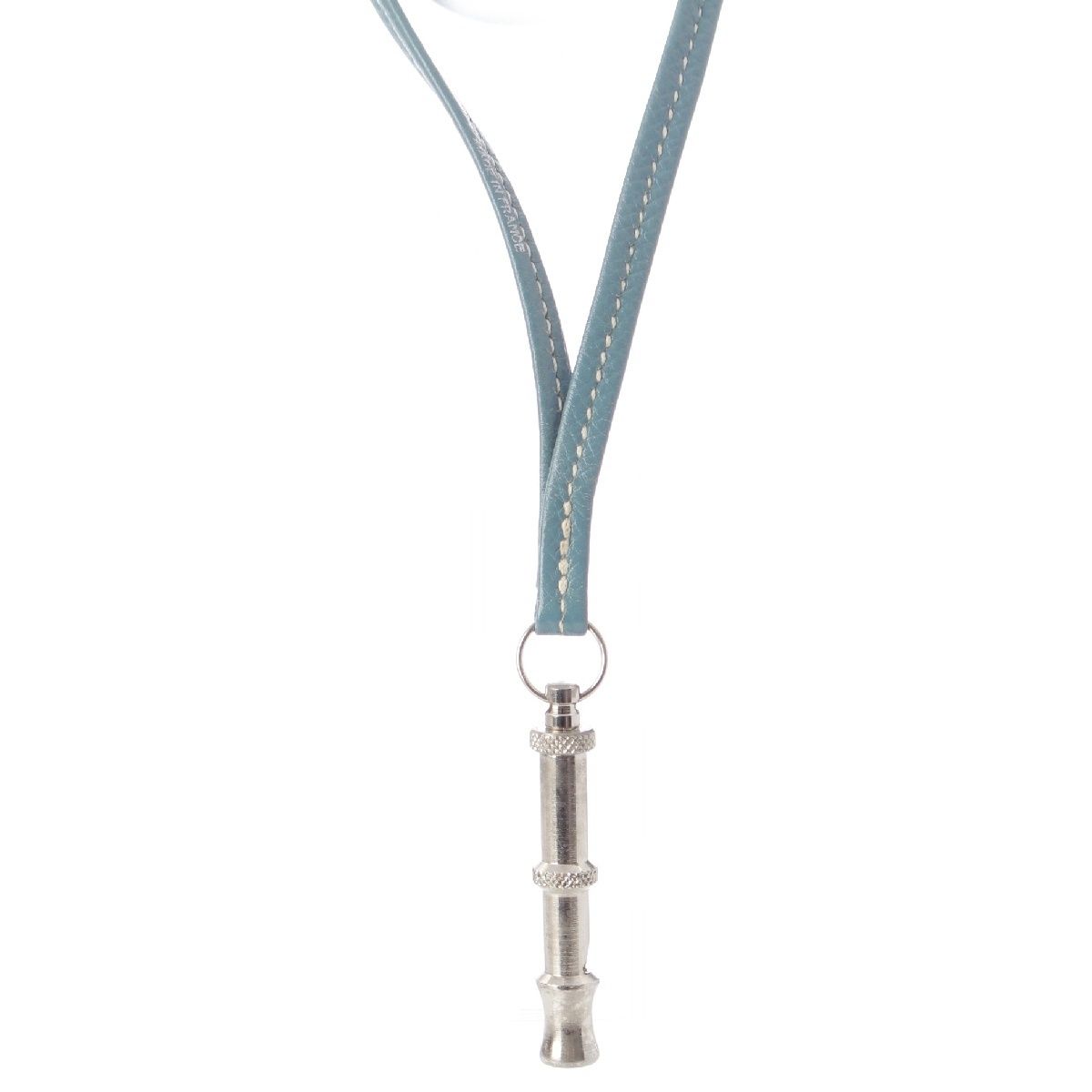 新品未使用 HERMES シフレ メタル レザー ドッグホイッスル ネックレス エルメス シフレ メタル レザー ドッグホイッスル 犬笛