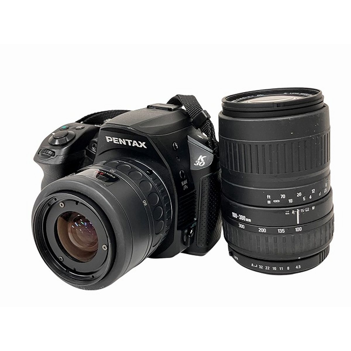 PENTAX K-30 デジタル一眼レフカメラ ダブルズームレンズキット 100-300mm 35-80mm O10091764