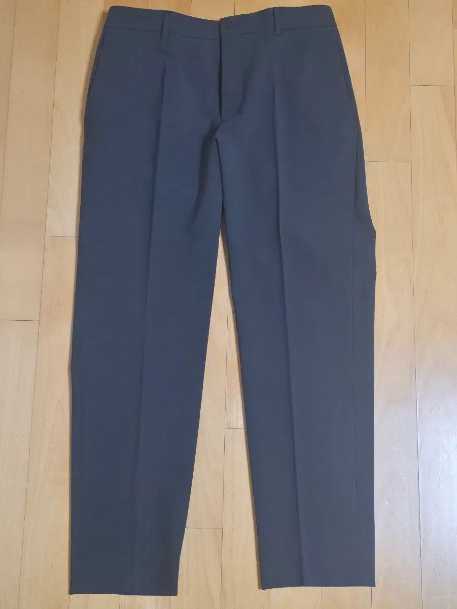 TIME HOMME 夏 ウールブレンド スラックス チャコールグレー