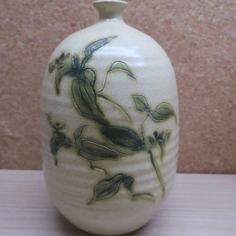 美濃焼 伝統工芸士 真山窯 伊藤真司 作 三島手 飾り壺 - メルカリ