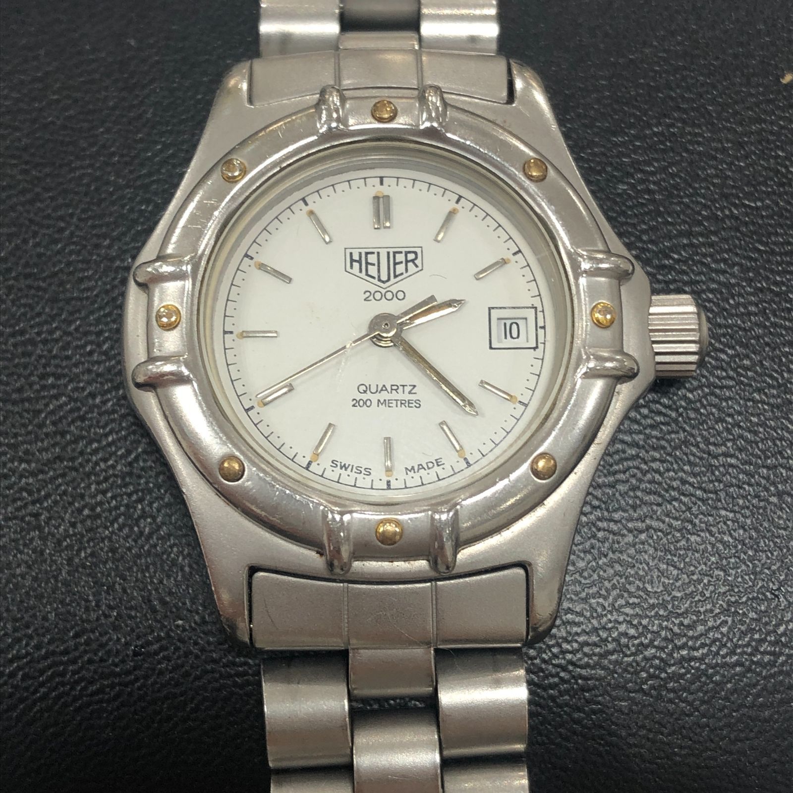 Aフォロー割引あり【ジャンク】タグホイヤー 954.008 ホワイト  