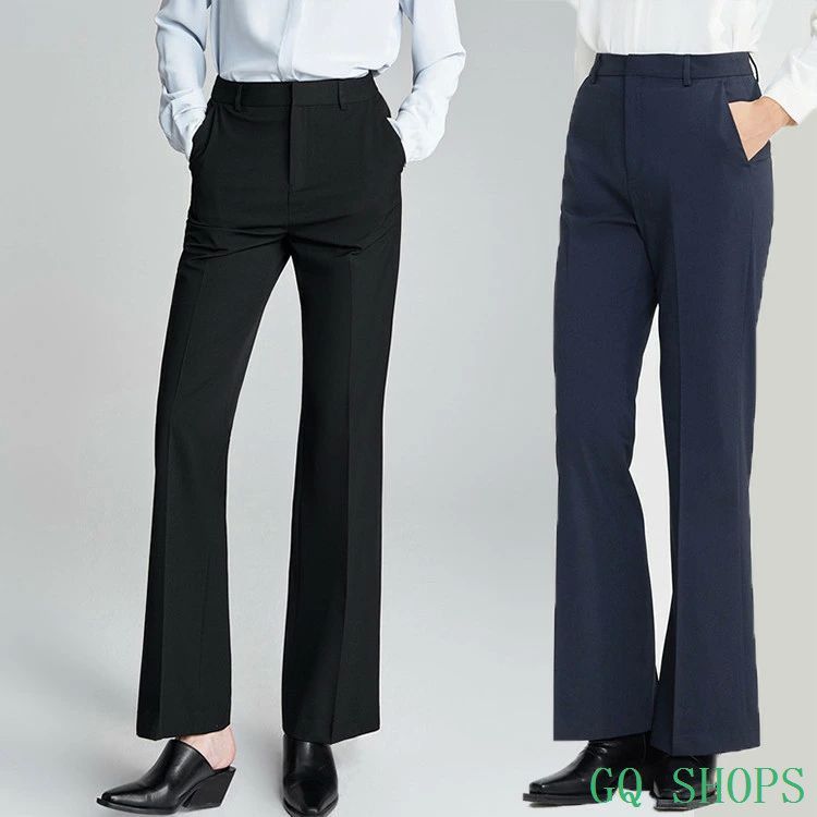 スーツパンツ ズボン ボトムス 女子 レディース 仕事 ビジネス OLオフィス パンツ スーツ ロング丈 ロングパンツ zzr16420a34