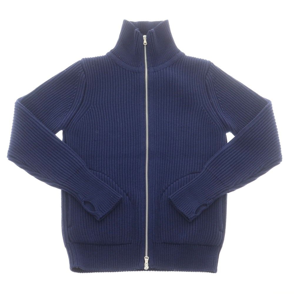 アンデルセンアンデルセン ANDERSEN-ANDERSEN ウール リブ ダブルジップ カーディガン ネイビー サイズXXS メンズ
