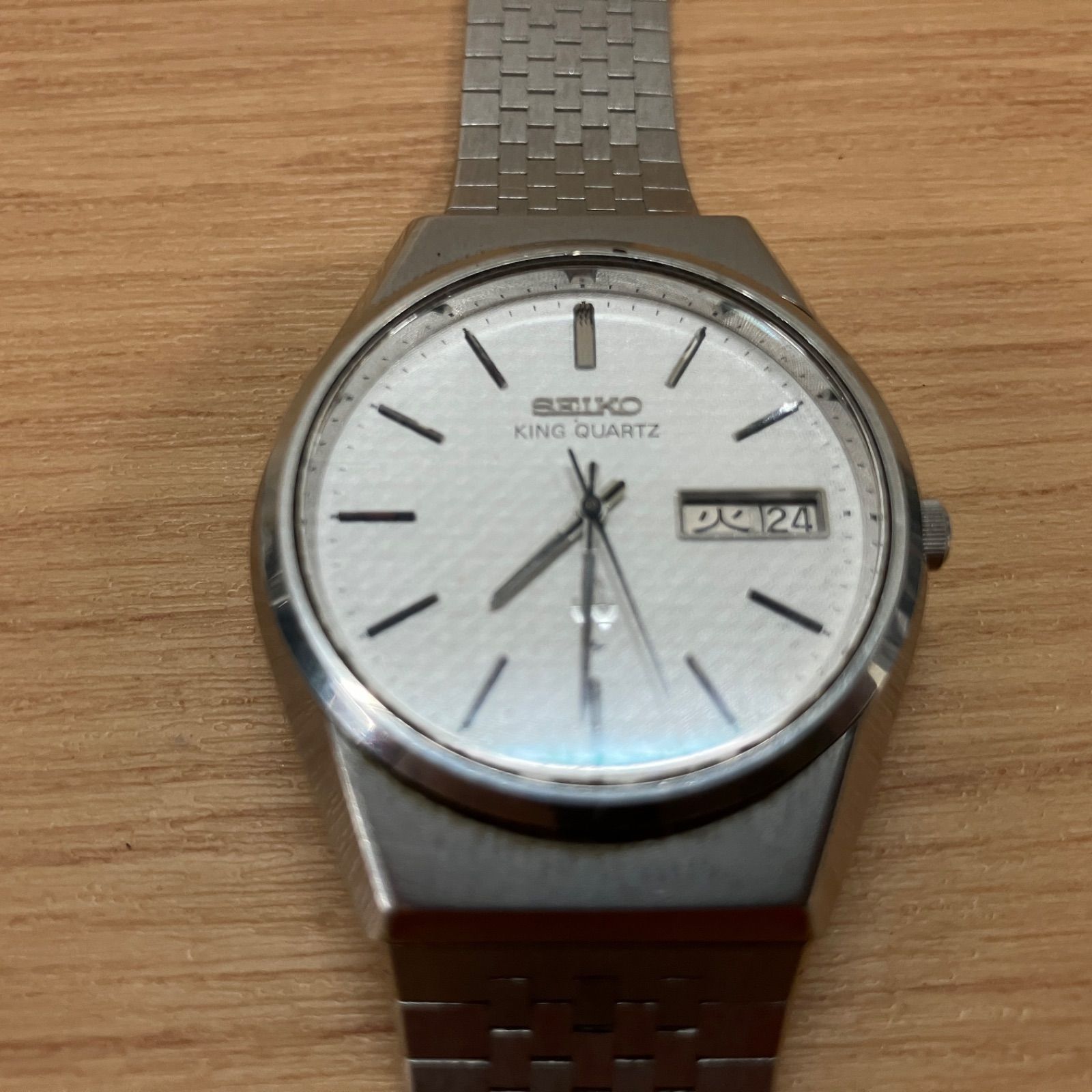 未動作・ジャンク】SEIKO KING QUARTZ 腕時計 キングクォーツ 5856 