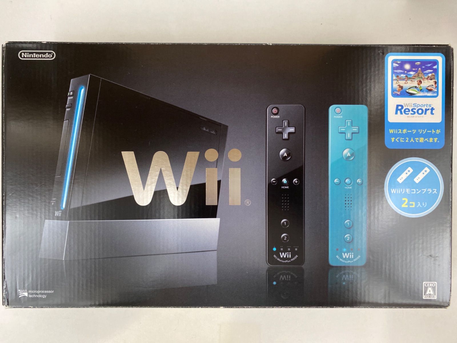 【動作確認済】WII 本体セット 黒/Wiiリゾート WII 本体セット 黒⁄Wii スポーツリゾート 起動OK\u203c️ Wii本体 クロ