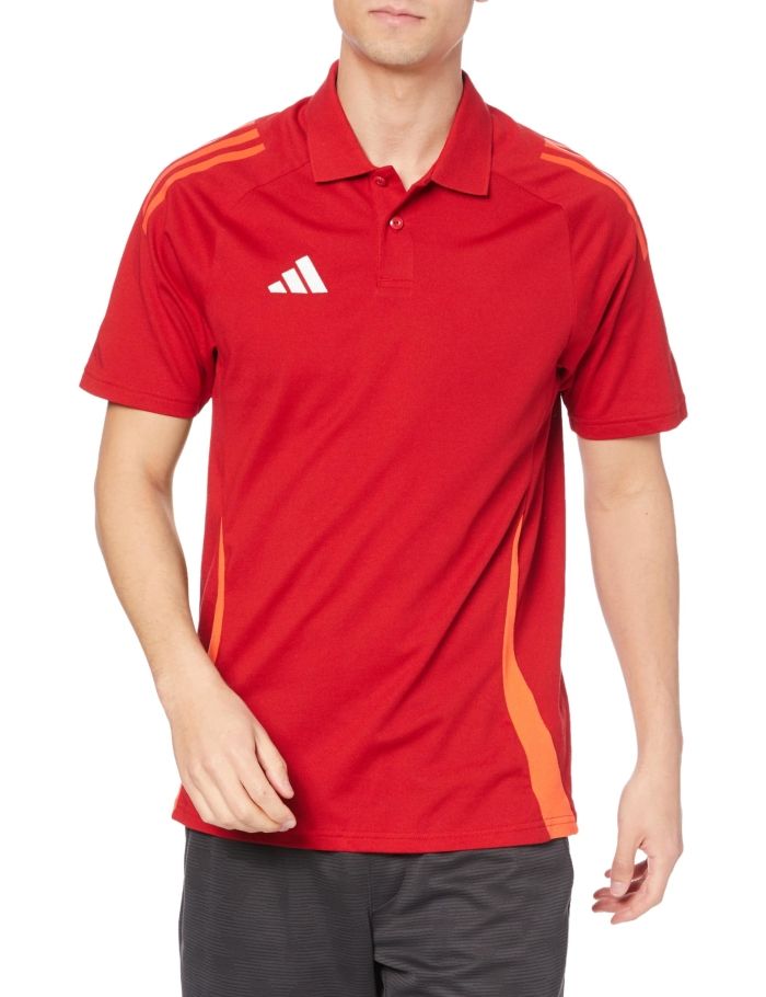 【新品・4営業日で発送】ADIDAS アディダス 41_TIRO24_ポロシャツ (HAP53) 色 : チームパワーRED サイズ : J／L 