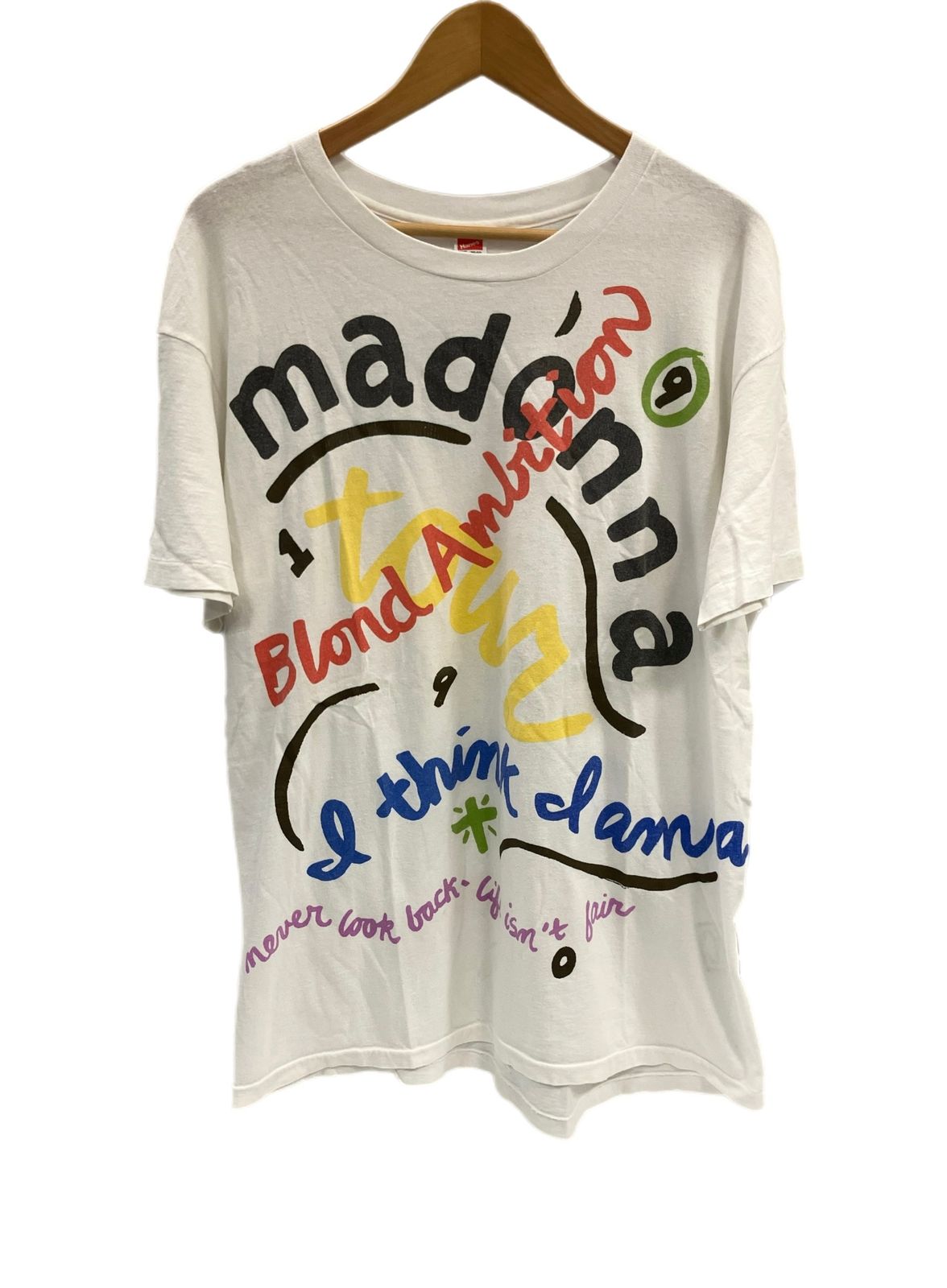 ヴィンテージ vintage 90's 90s Hanes Madonna Blond Ambition tour
