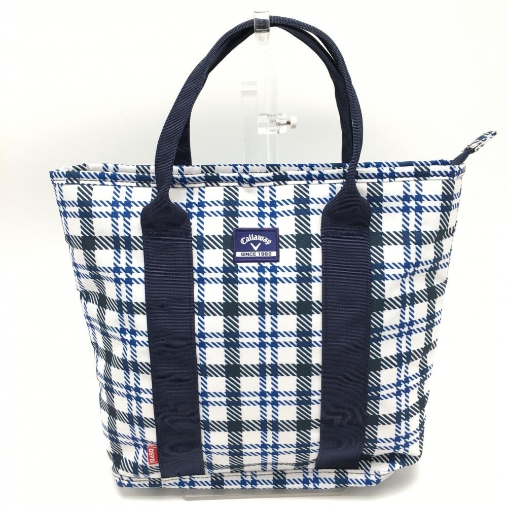 ☆特価☆【未使用品】キャロウェイ カートバッグ 白×ブルー チェック 