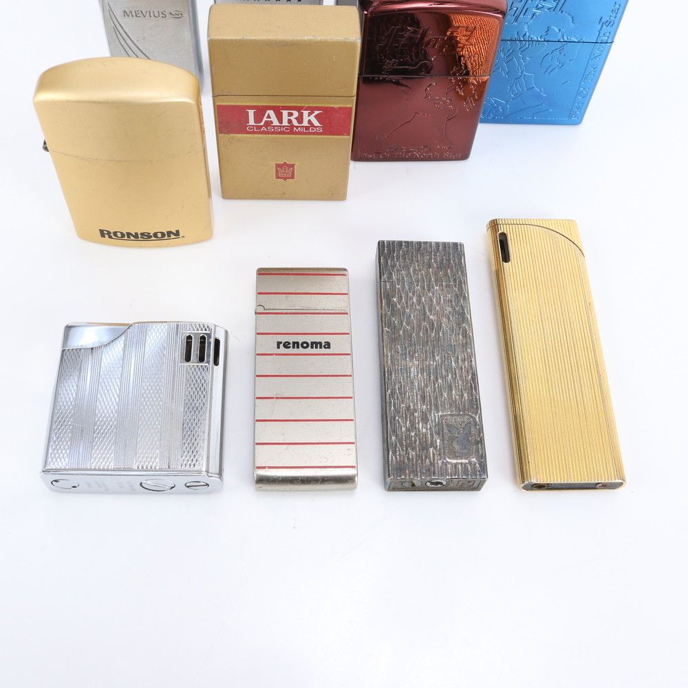 まとめ 15点 セット ジッポ marlboro Mevius Renoma など ライター 煙草 たばこ タバコ シルバー 喫煙 グッズ ビジネス ERE CW30-9