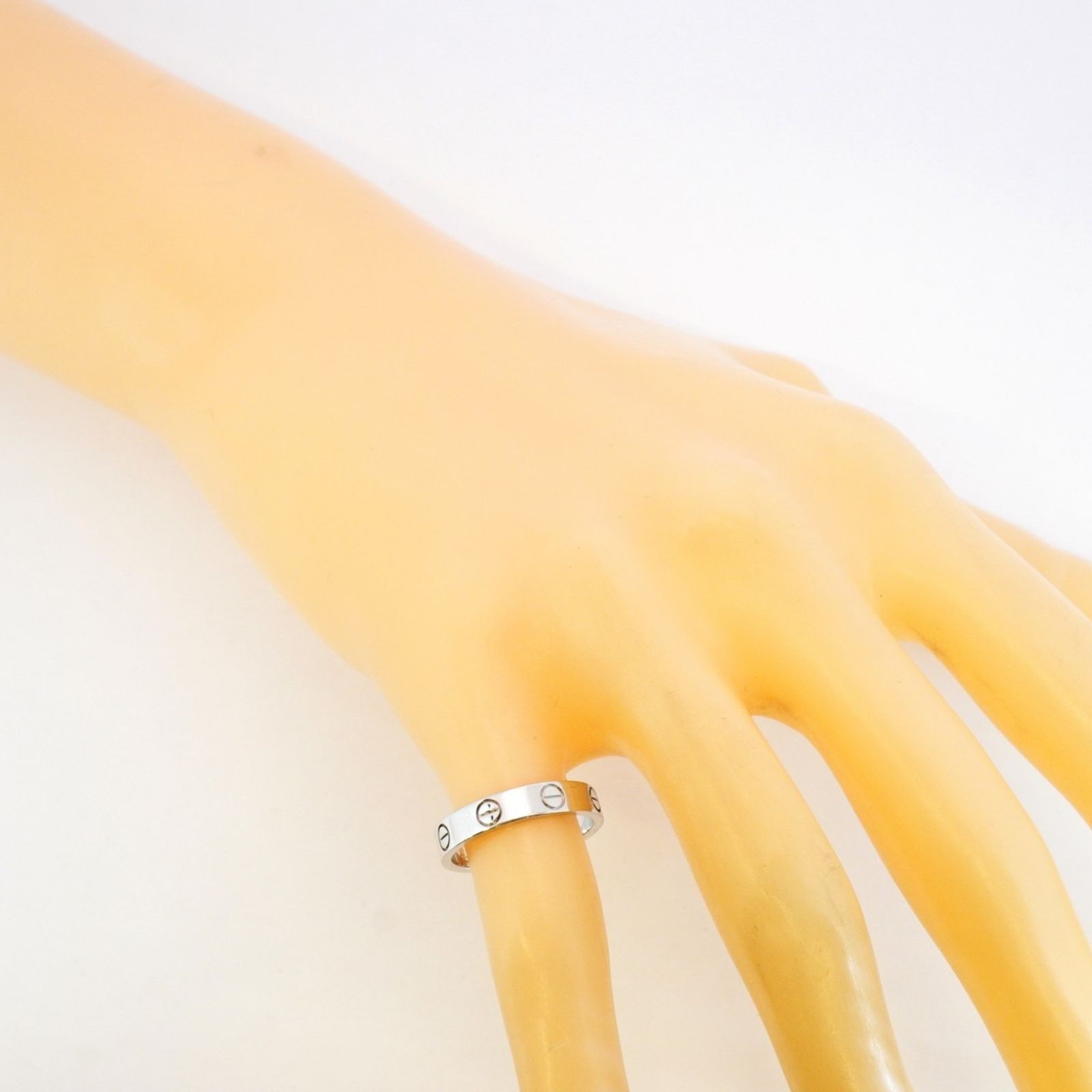カルティエCartier WGホワイトゴールド　ミニラブ Cartier カルティエミニラブリング 18K ホワイトゴールド#49