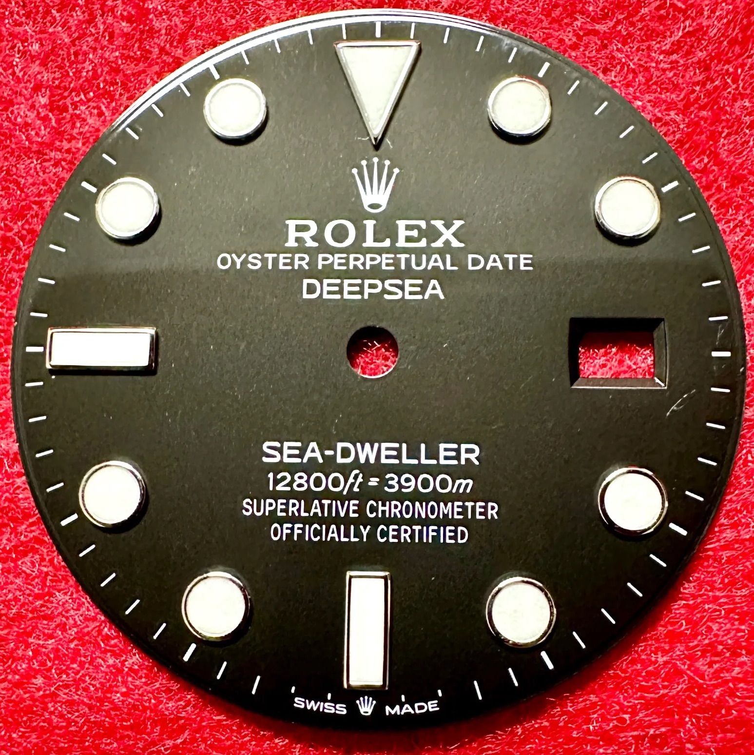 純正パーツ ROLEX ロレックス シードゥエラー ディープシー 116660 126660 136660 文字盤 ダイヤル ブラック 文字盤径28mm  メンズ 時計 付属品 - メルカリ