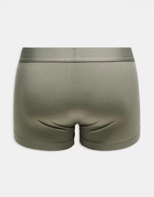 送料無料 エイソス メンズ トランクス アンダーウェア ASOS DESIGN 3 pack hipster briefs in khaki Khaki